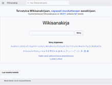Tablet Screenshot of fi.wiktionary.org