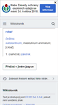 Mobile Screenshot of cs.wiktionary.org