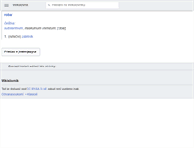 Tablet Screenshot of cs.wiktionary.org